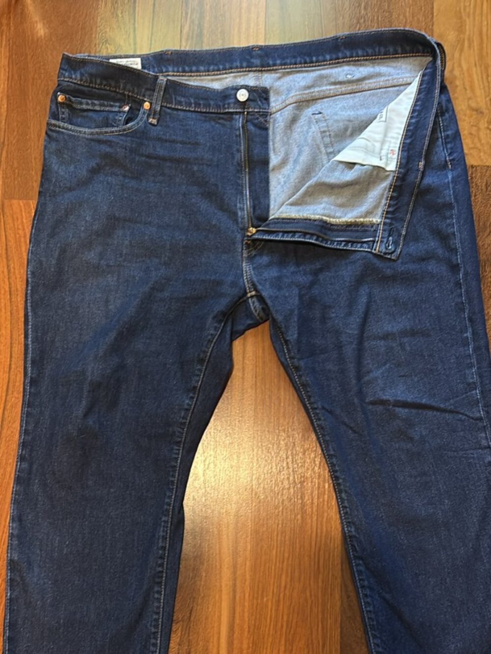 Levi’s Premium Men’s Dark Wash Jeans Classic Straight Fit Denim